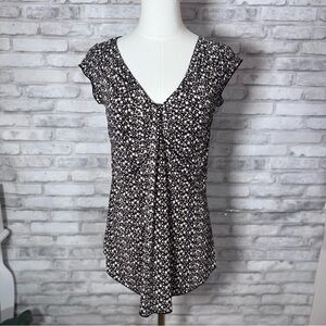 Nine West Black and White polka Dot Blouse